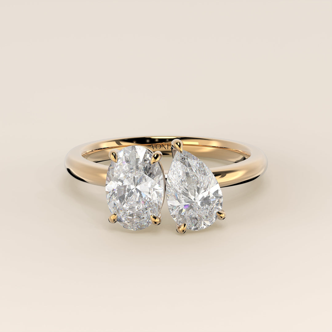 Toi et moi ringen met lab grown diamant