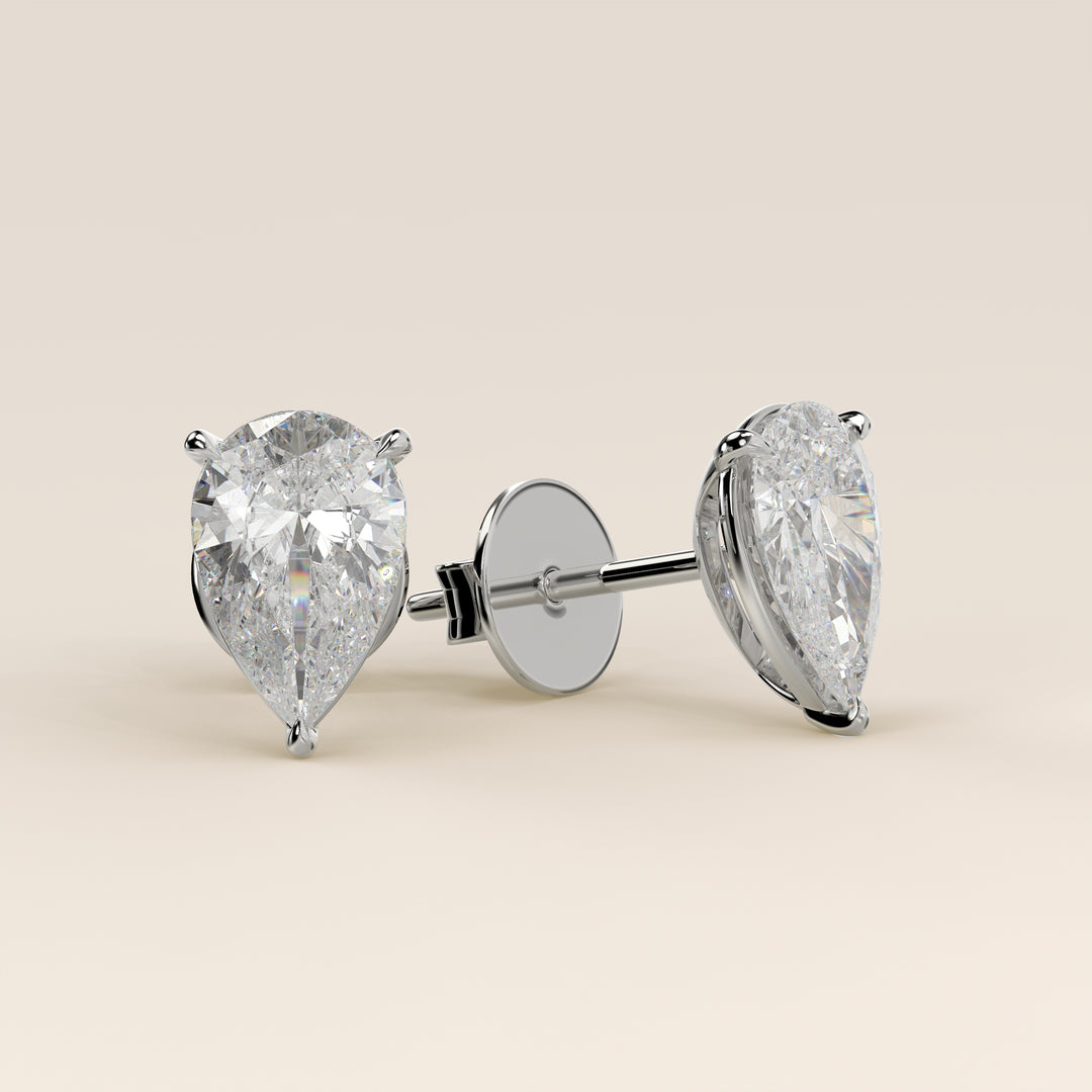 Daisy - Birnenförmige Ohrstecker mit im Labor gezüchteten Diamanten