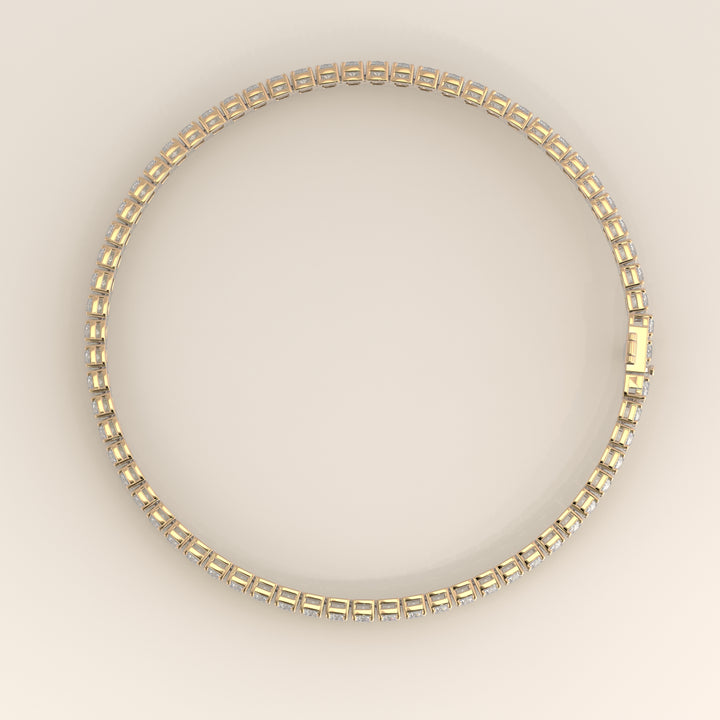 Amélie - En stock - Bracelet tennis classique en diamants de laboratoire sertis bas