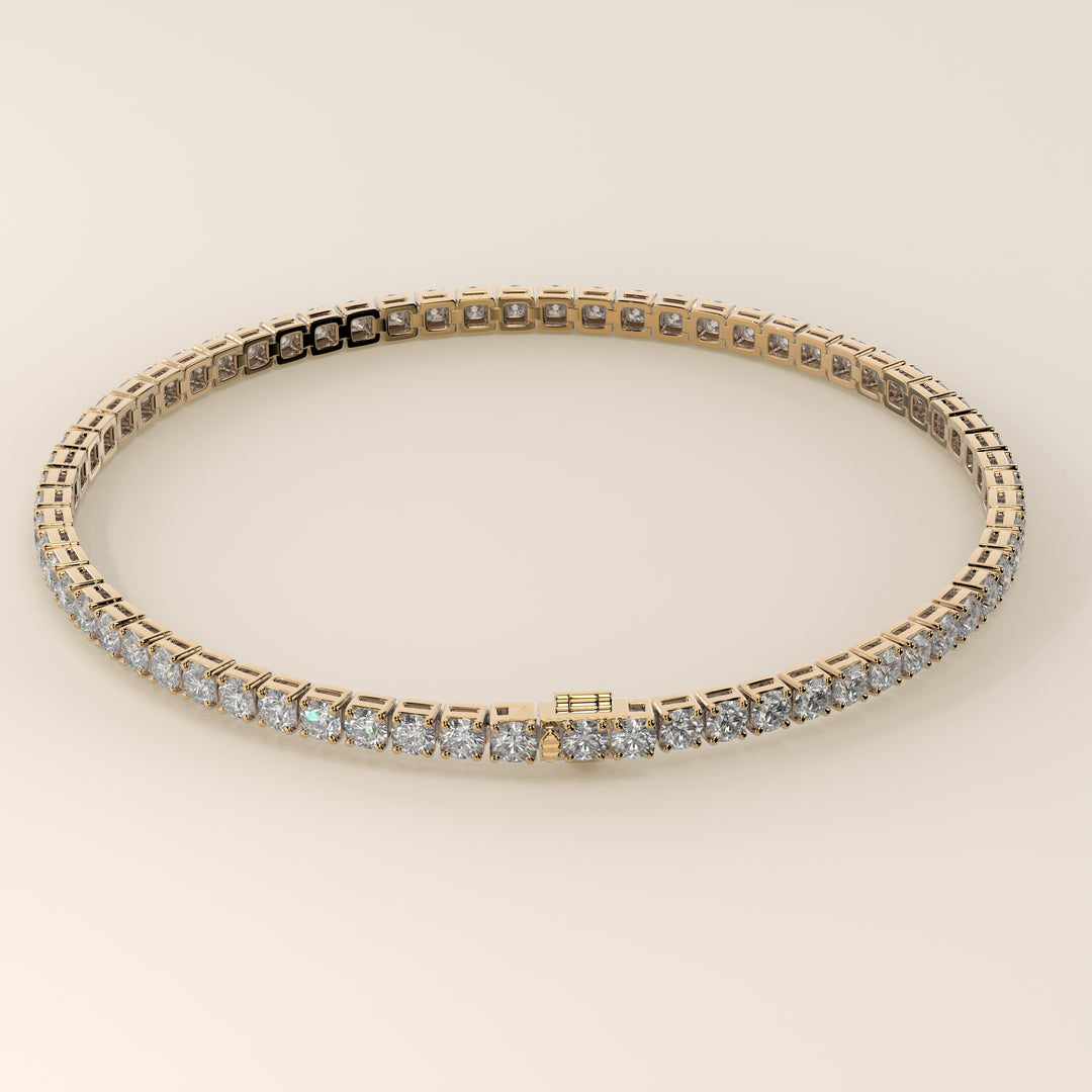 Amélie - En stock - Bracelet tennis classique en diamants de laboratoire sertis bas