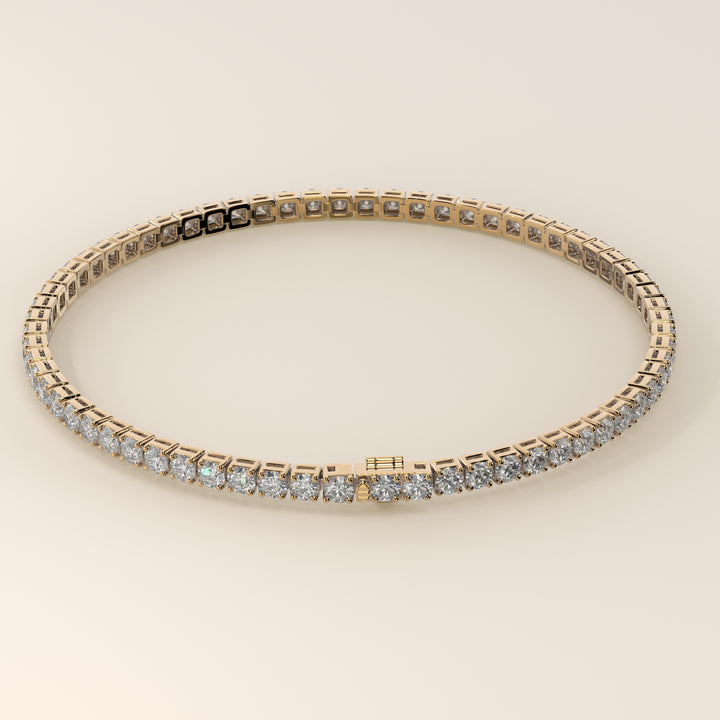 Amélie - En stock - Bracelet tennis classique en diamants de laboratoire sertis bas