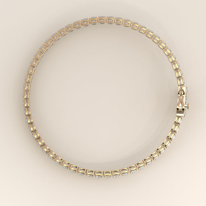 Amélie - En stock - Bracelet tennis classique en diamants de laboratoire sertis bas