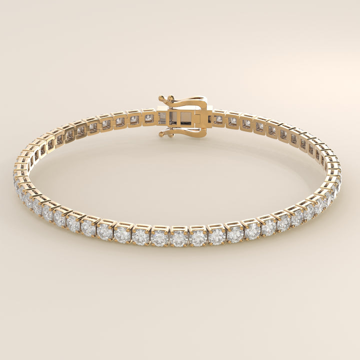 Amélie - En stock - Bracelet tennis classique en diamants de laboratoire sertis bas