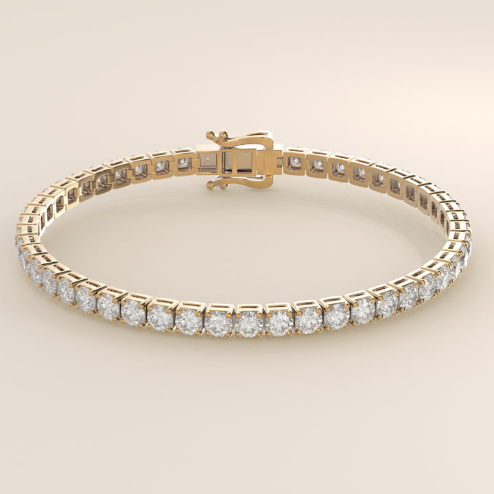 Amélie - En stock - Bracelet tennis classique en diamants de laboratoire sertis bas