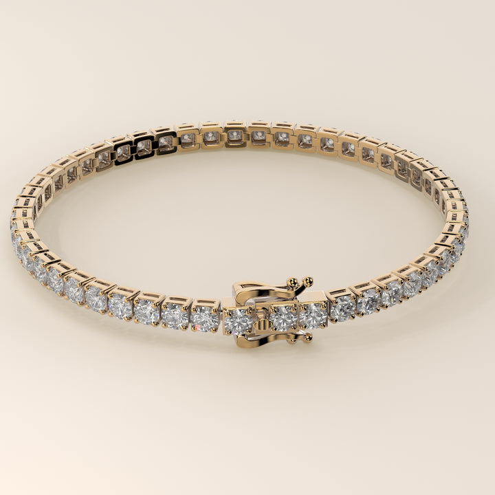 Amélie - En stock - Bracelet tennis classique en diamants de laboratoire sertis bas