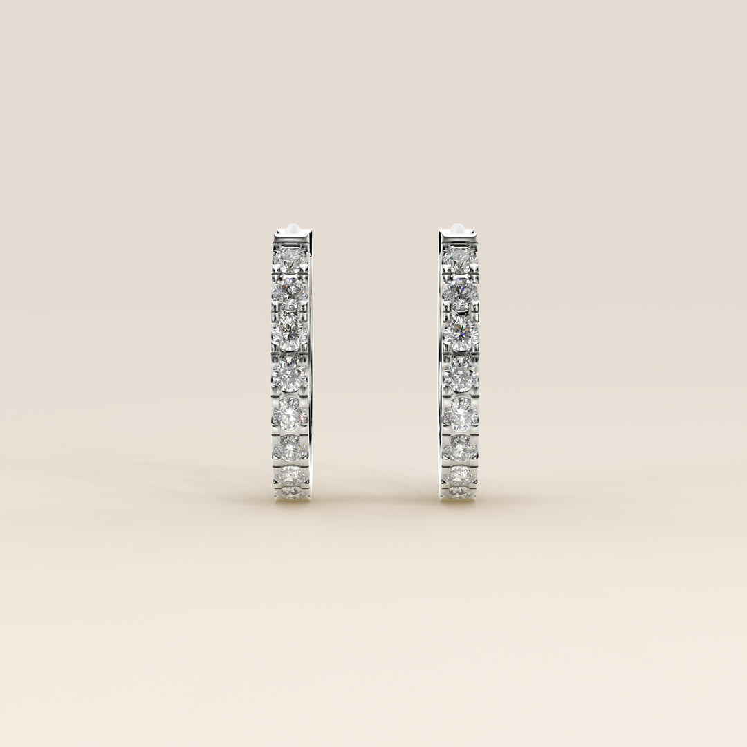 Muse - Huggies Lab Grown Diamond Earrings Set