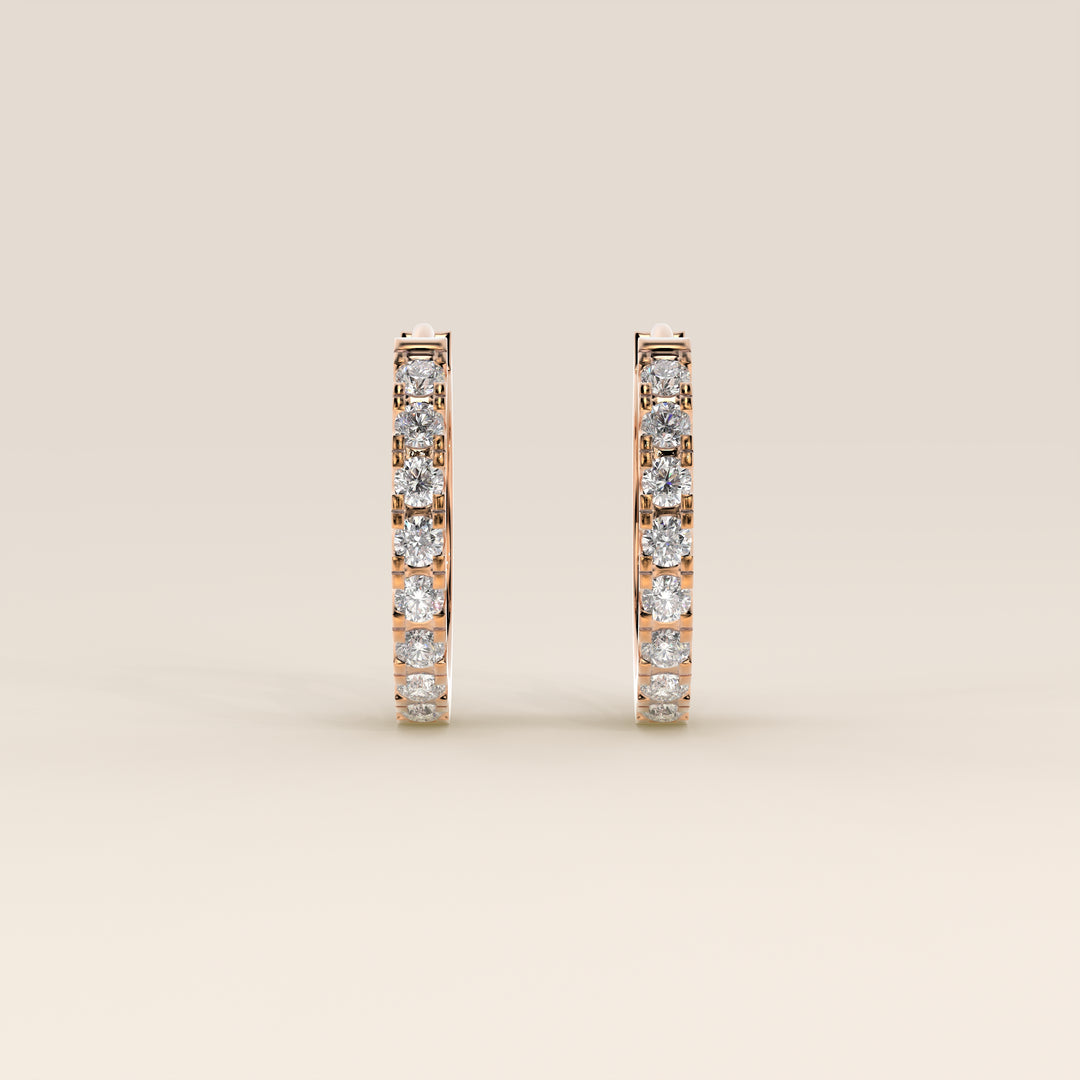 Muse - Huggies Lab Grown Diamond Earrings Set