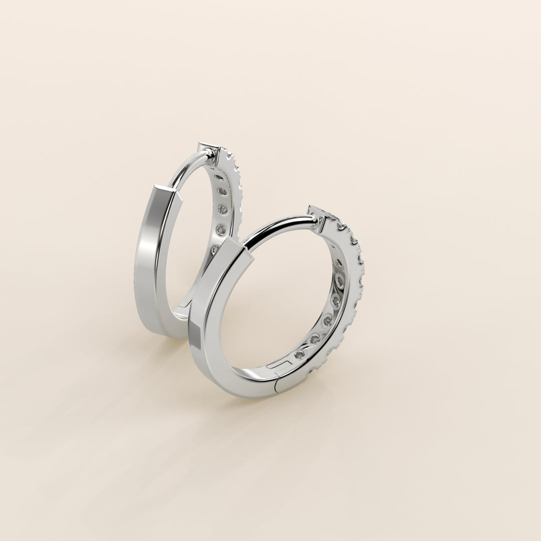 Muse - Huggies Lab Grown Diamond Earrings Set