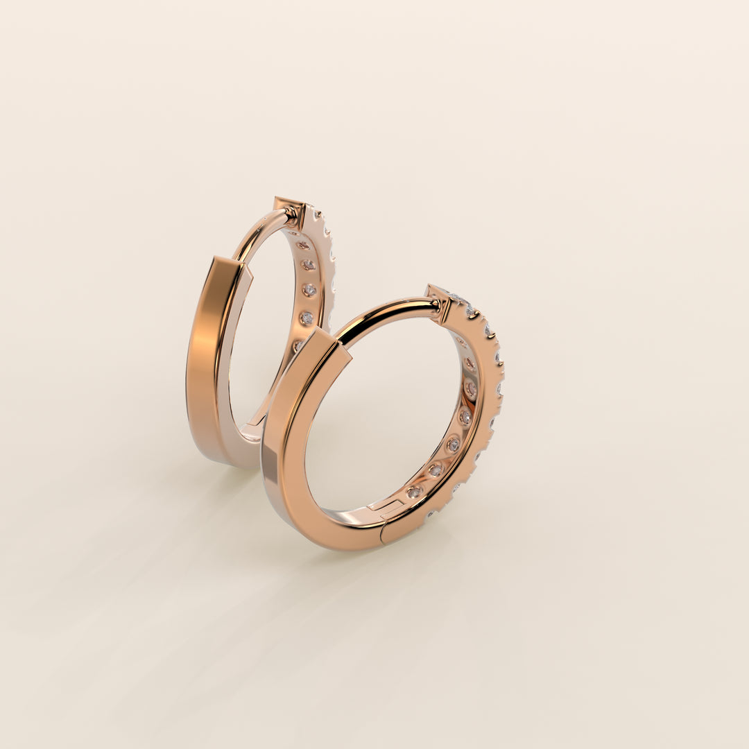 Muse - Huggies Lab Grown Diamond Earrings Set