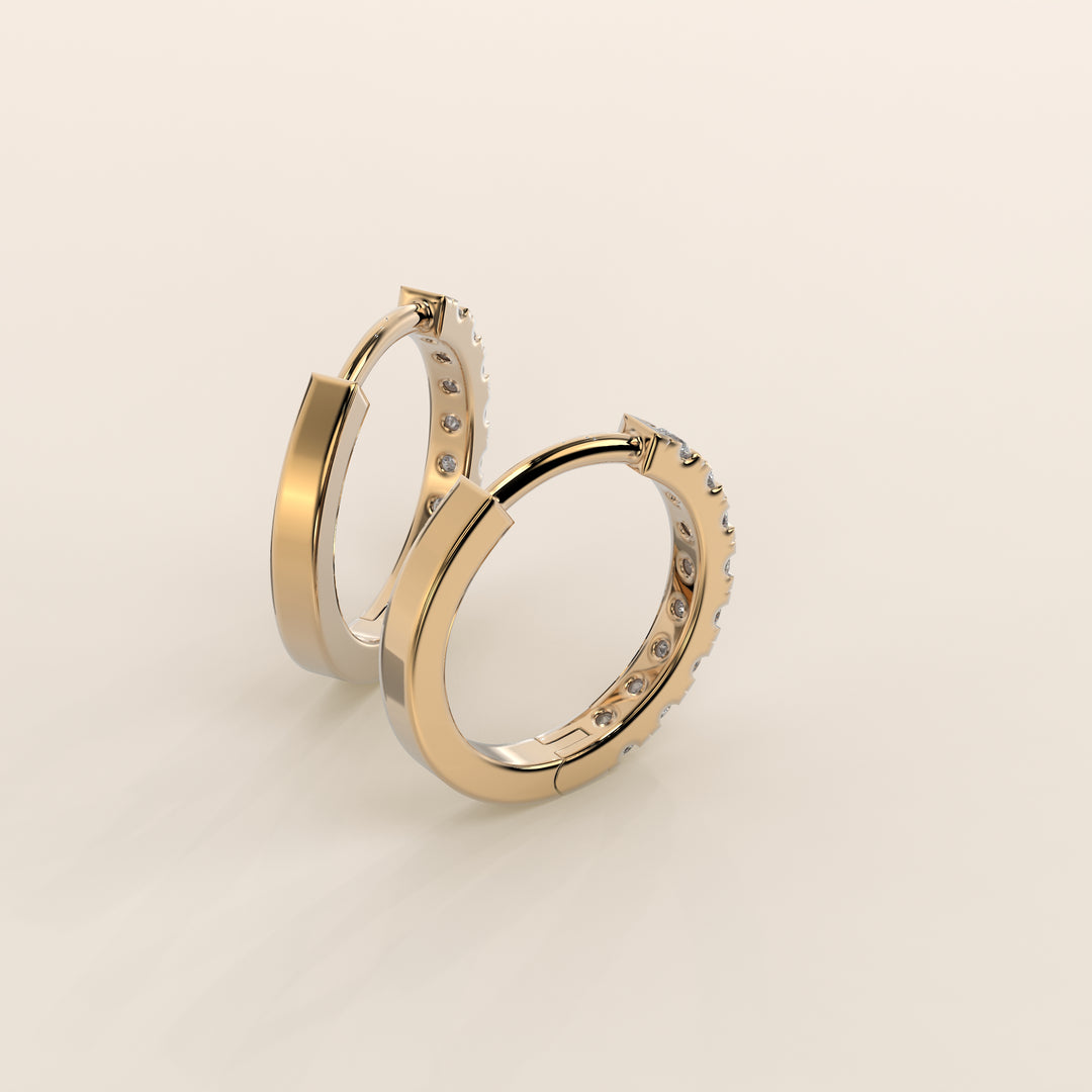 Muse - Huggies Lab Grown Diamond Earrings Set