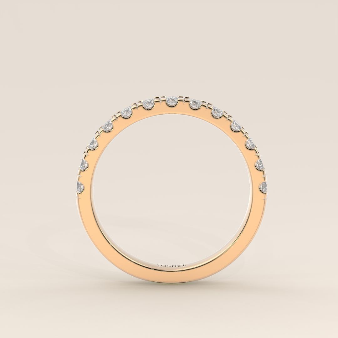 Manon - Lab Grown Diamond Row Ring Half Set Classic - 18K Gold