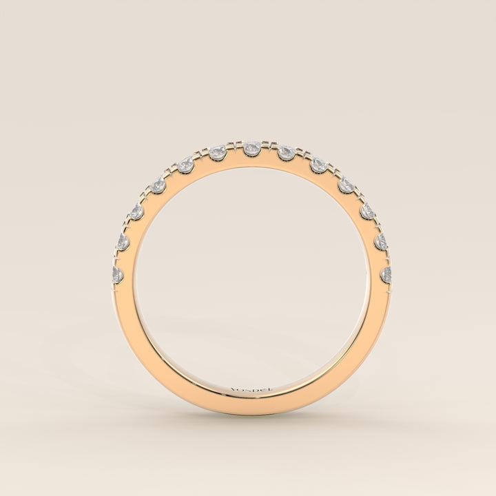 Manon - Lab Grown Diamond Row Ring Half Set Classic - 18K Gold