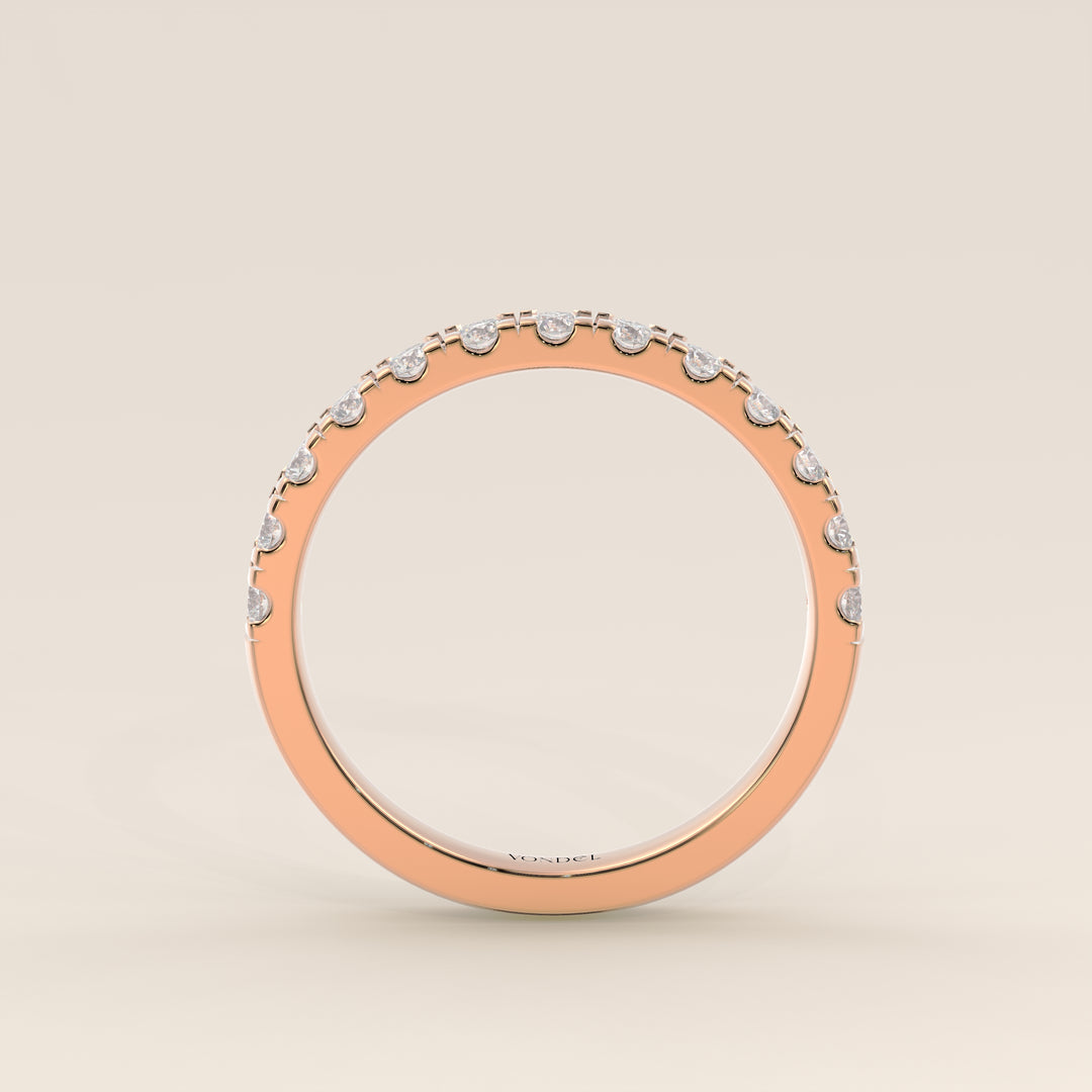 Manon - Lab Grown Diamond Row Ring Half Set Classic - 18K Gold