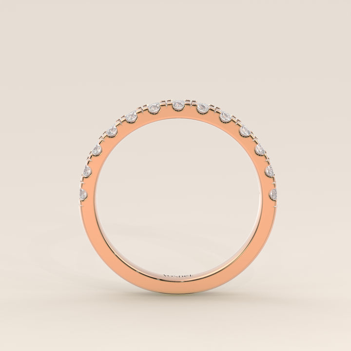Manon - Lab Grown Diamond Row Ring Half Set Classic - 18K Gold