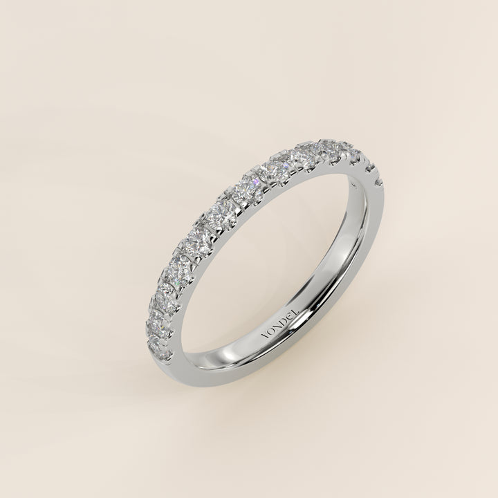 Manon - Lab Grown Diamond Row Ring Half Set Classic - 18K Gold