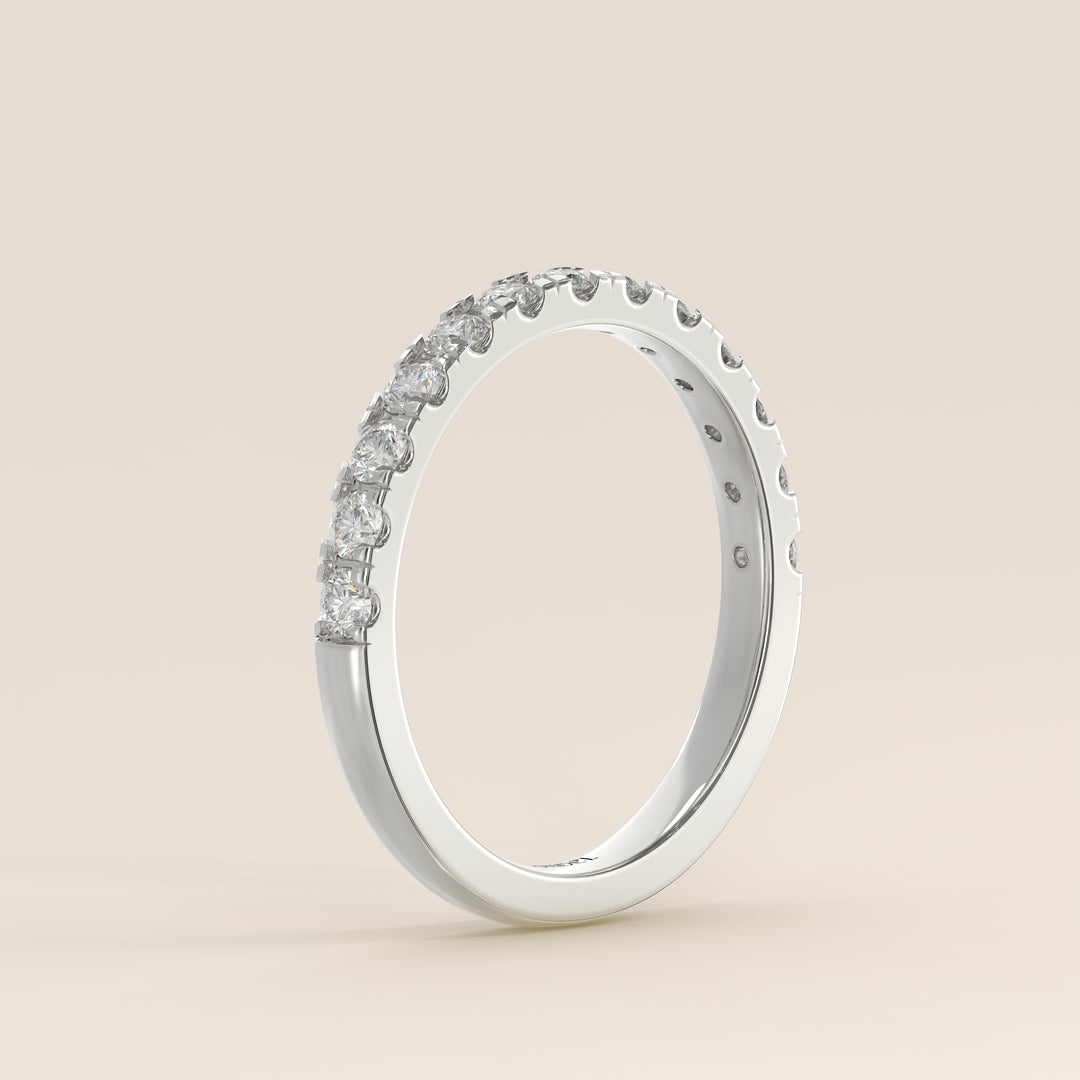 Manon - Lab Grown Diamond Row Ring Half Set Classic - 18K Gold