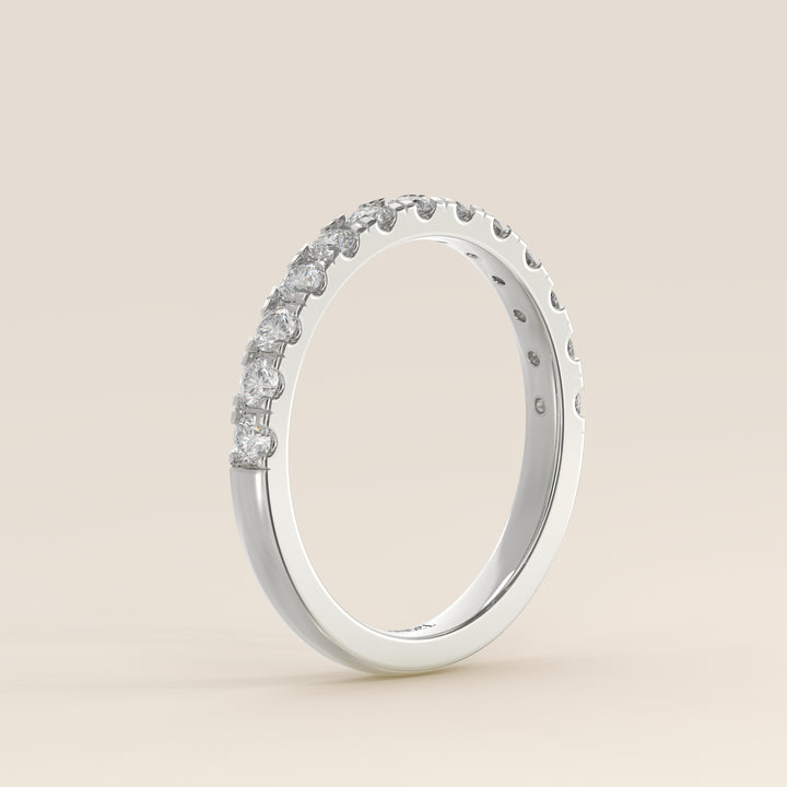 Manon - Lab Grown Diamond Row Ring Half Set Classic - 18K Gold