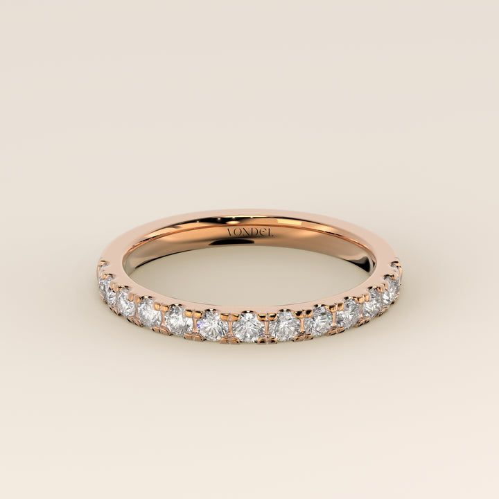 Manon - Lab Grown Diamond Row Ring Half Set Classic - 18K Gold
