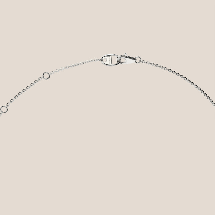 Sophie - Oval Lab Grown Diamond Necklace with Double Hidden Halo