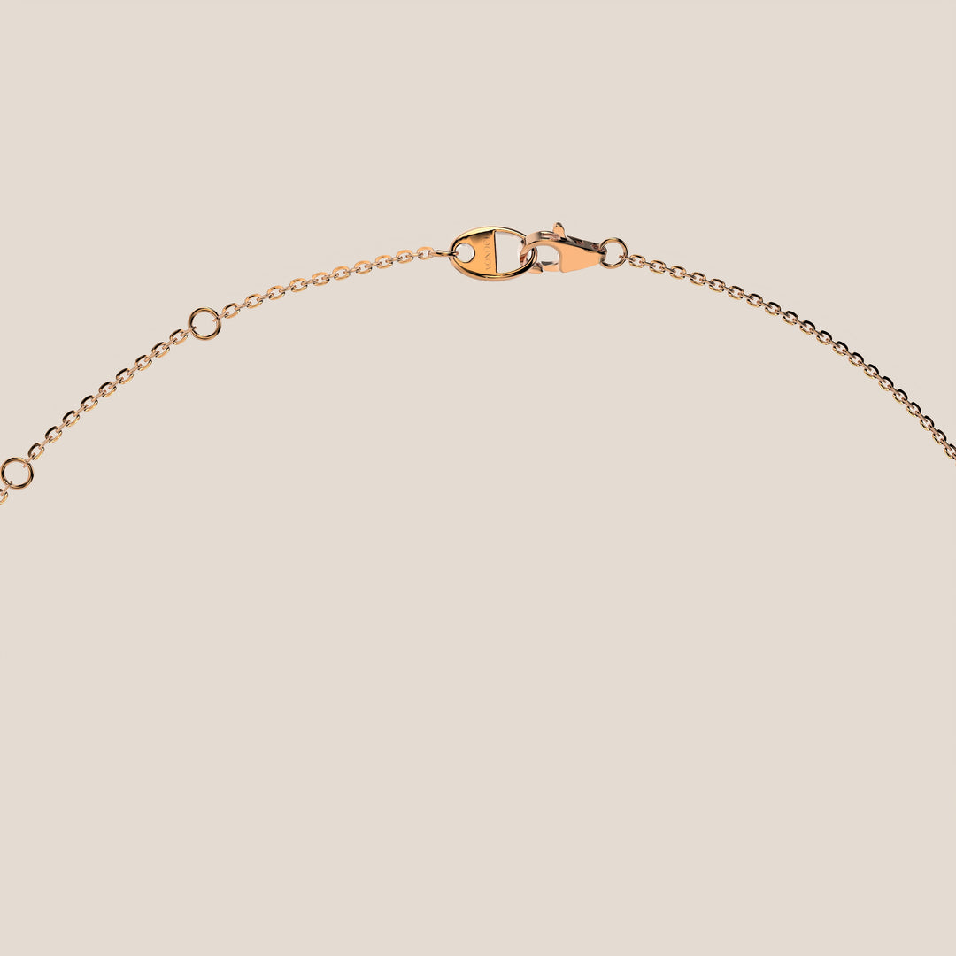 Sophie - Pear Lab Grown Diamond Necklace with Double Hidden Halo