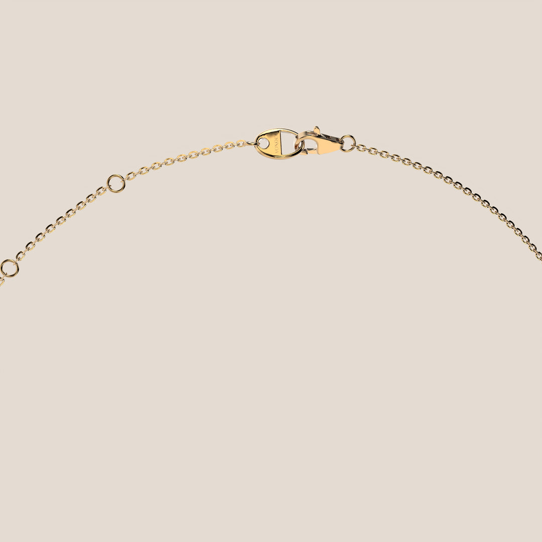 Sophie - Pear Lab Grown Diamond Necklace with Double Hidden Halo