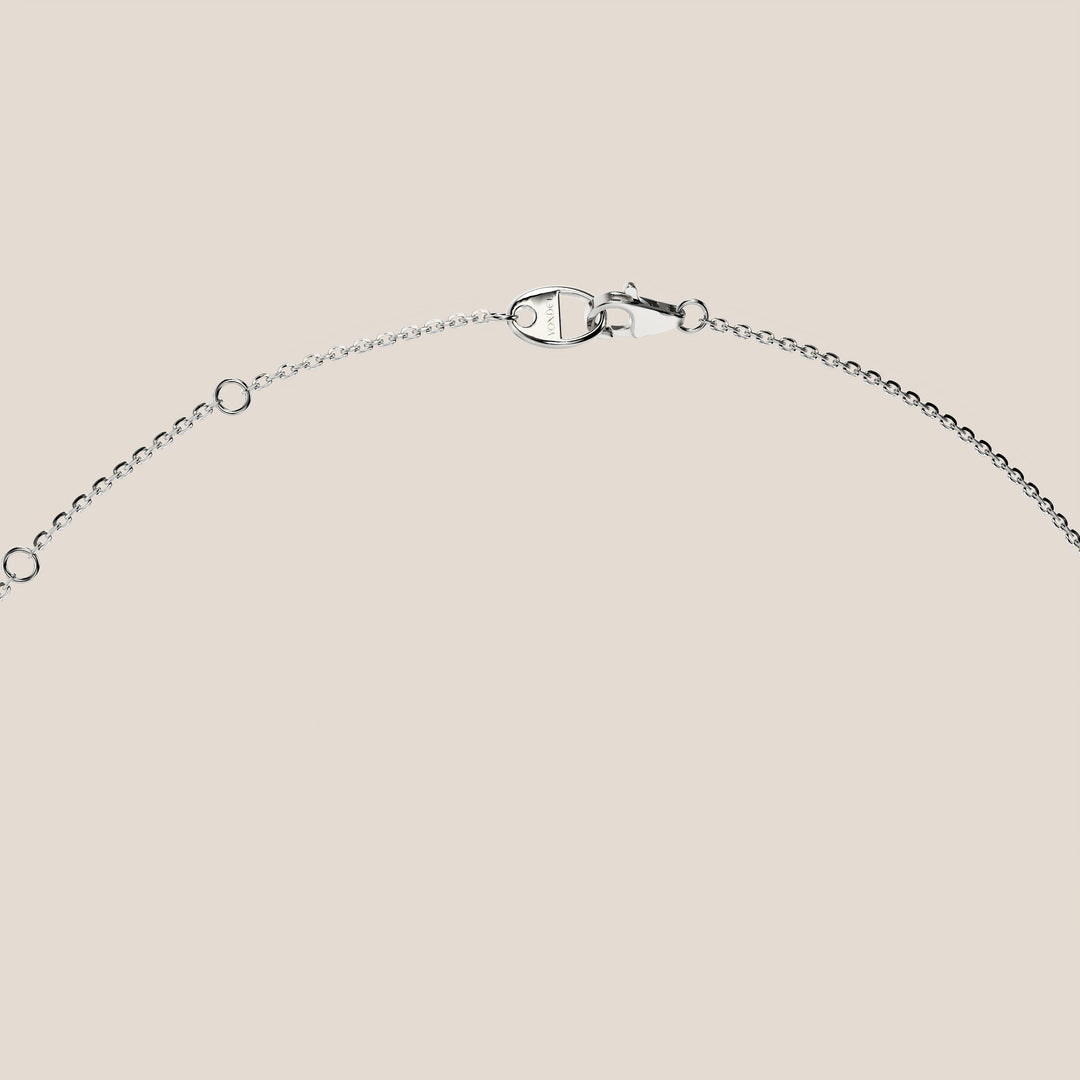 Sophie - Pear Lab Grown Diamond Necklace with Double Hidden Halo