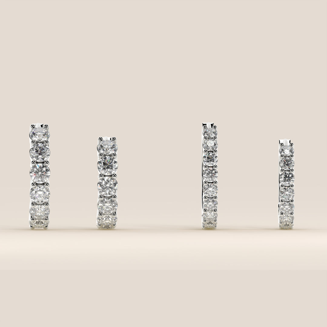 Delphine - Huggies Lab Grown Diamond Earrings Set