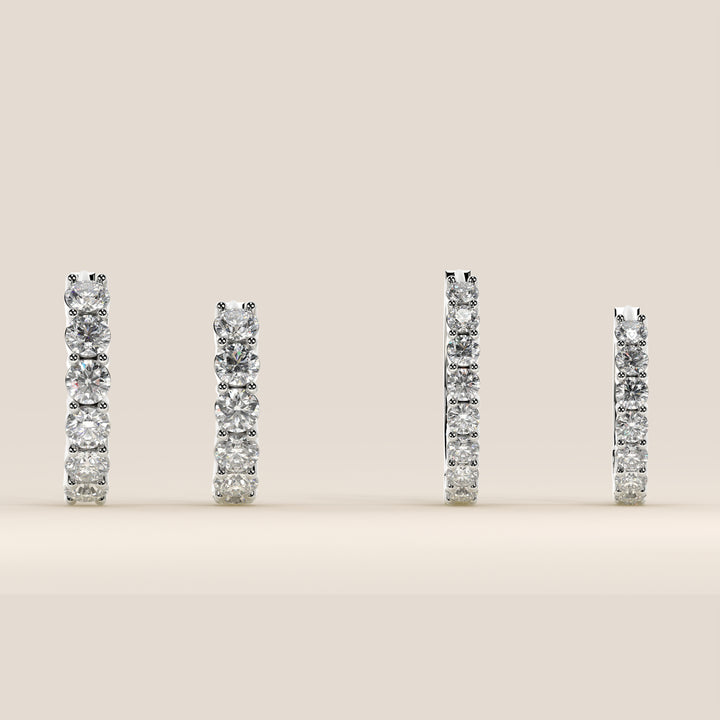 Delphine - Huggies Lab Grown Diamond Earrings Set