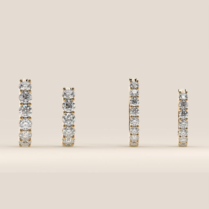 Delphine - Huggies Lab Grown Diamond Earrings Set