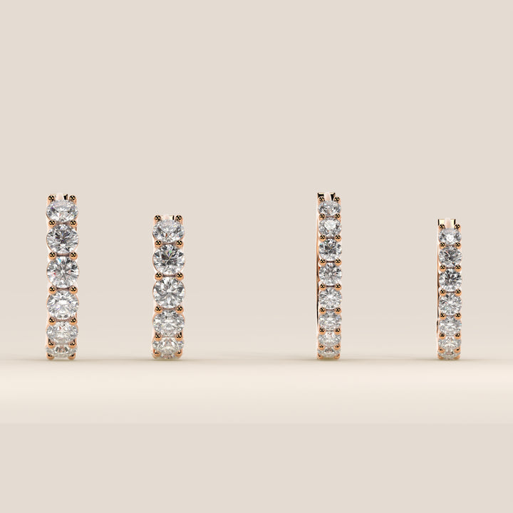 Delphine - Huggies Lab Grown Diamond Earrings Set
