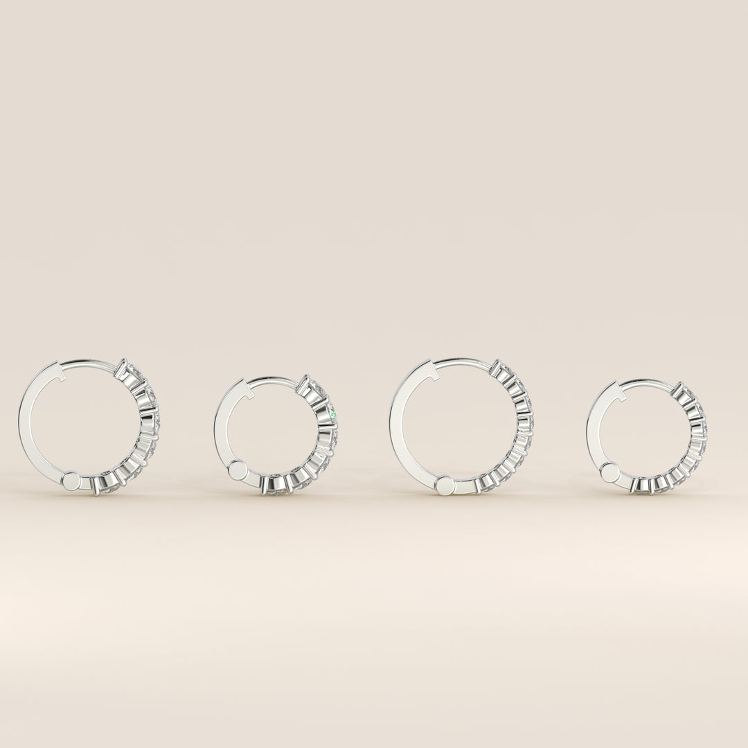 Delphine - Huggies Lab Grown Diamond Earrings Set