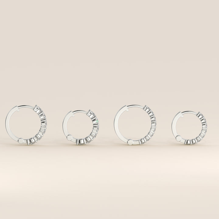 Delphine - Huggies Lab Grown Diamond Earrings Set