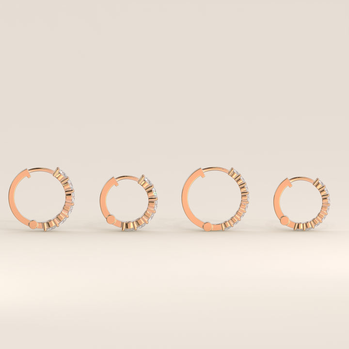 Delphine - Huggies Lab Grown Diamond Earrings Set