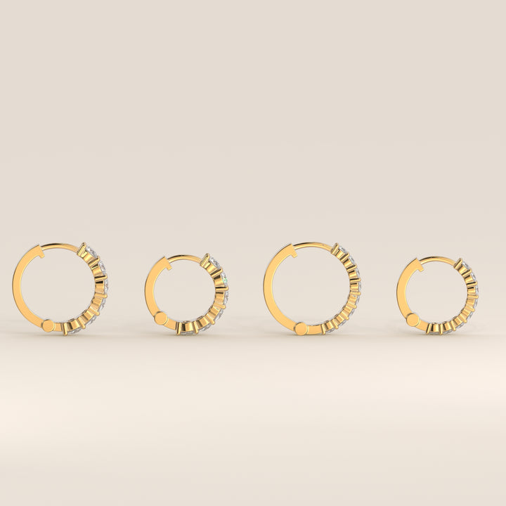 Delphine - Huggies Lab Grown Diamond Earrings Set