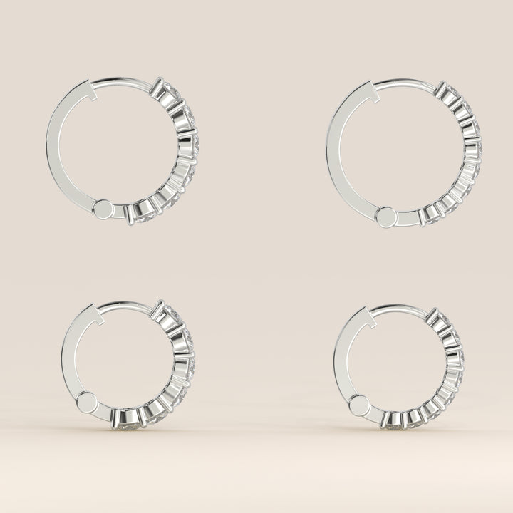 Delphine - Huggies Lab Grown Diamond Earrings Set
