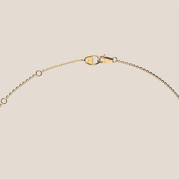 Lisa - Round Lab Grown Diamond Necklace with Hidden Halo