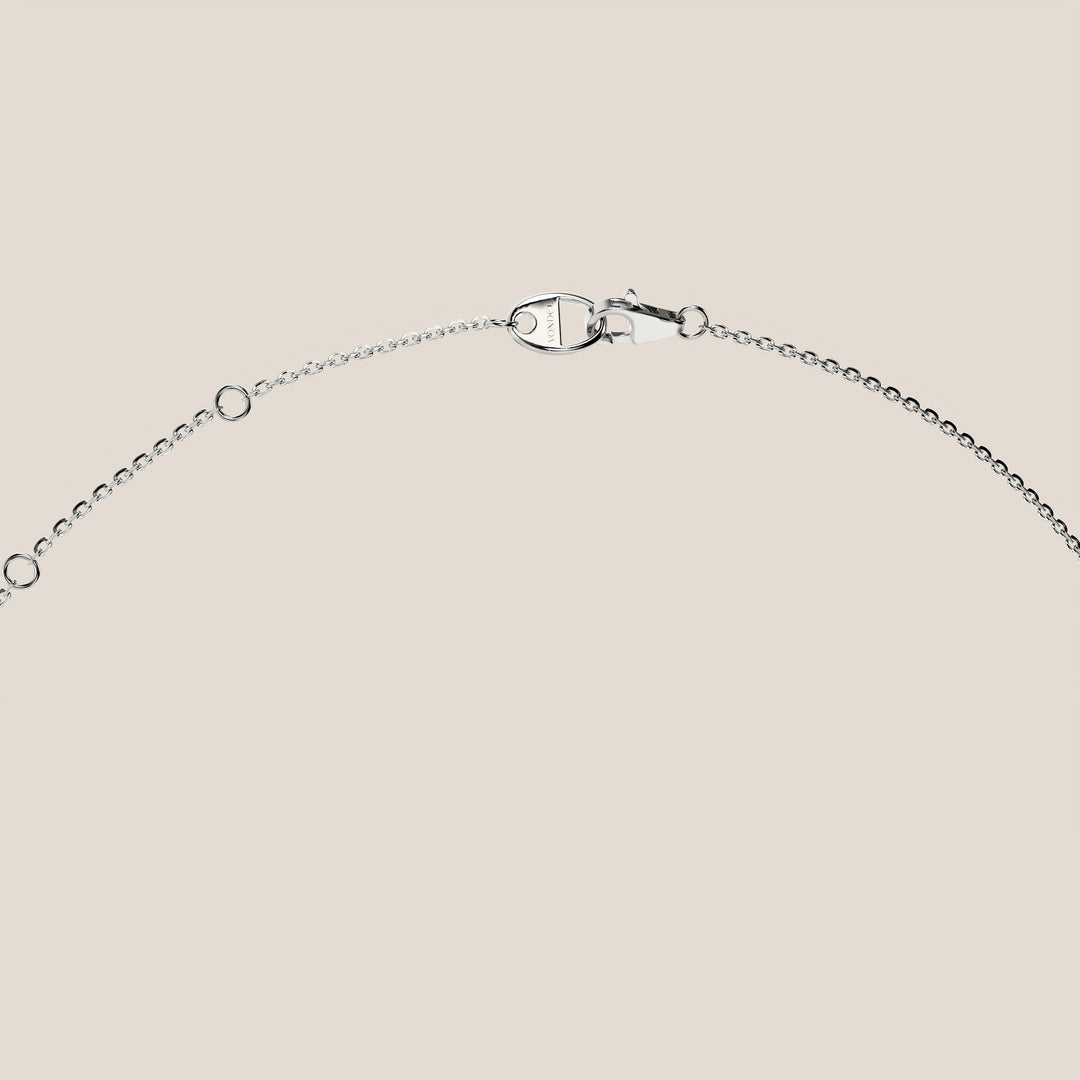 Lisa - Round Lab Grown Diamond Necklace with Hidden Halo
