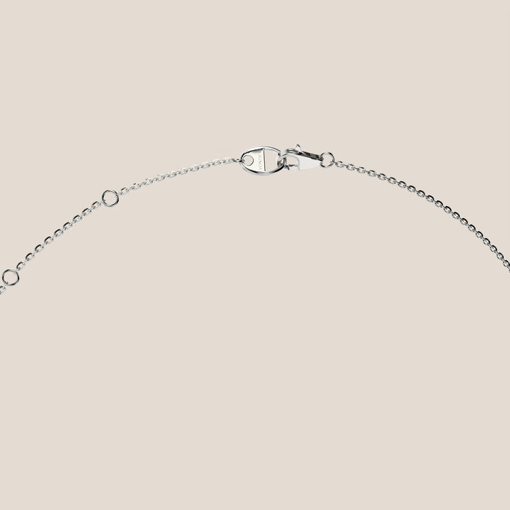 Sophie - Necklace with Double Hidden Halo Oval Pendant Lab Grown Diamond