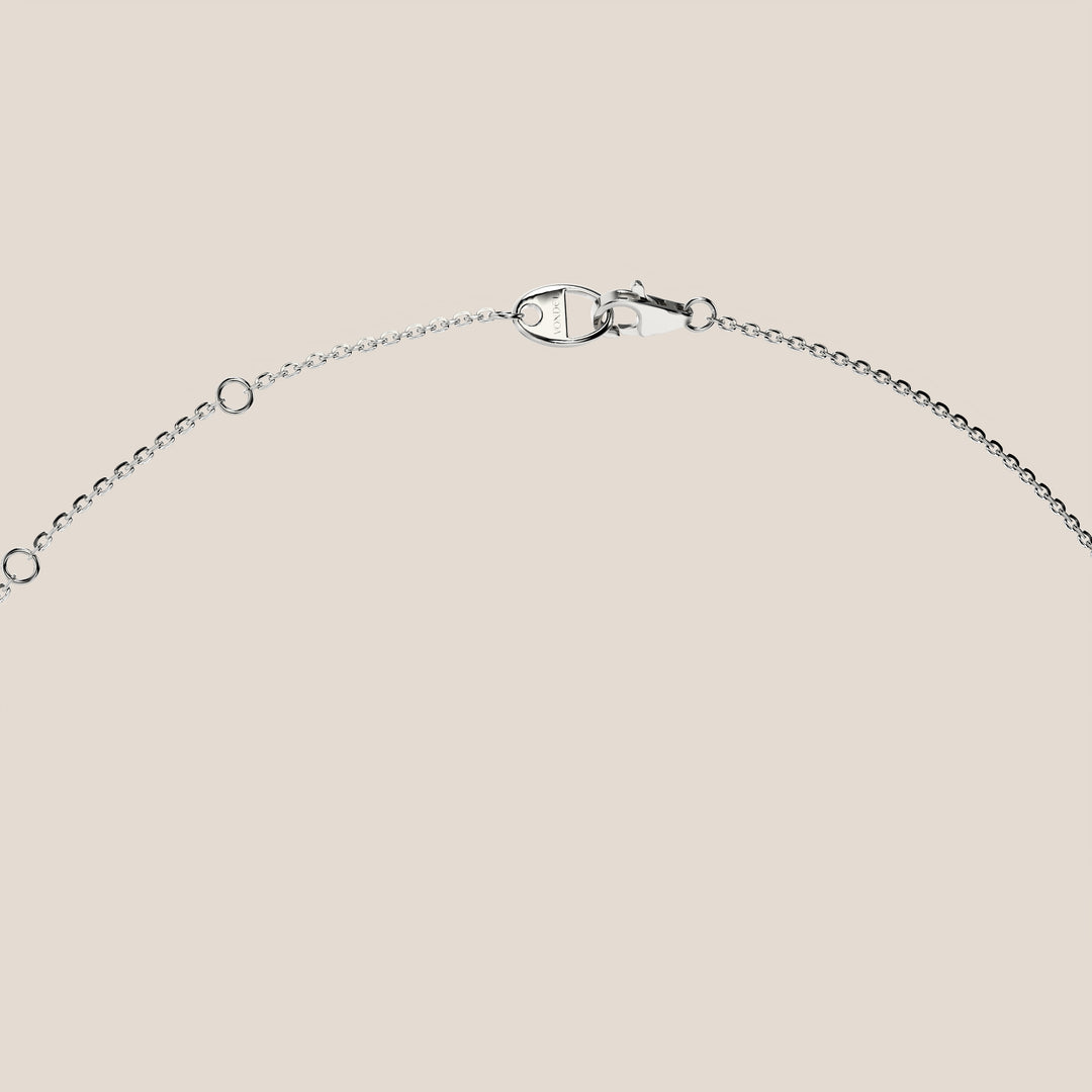 Sophie - Necklace with Double Hidden Halo Pear Pendant Lab Grown Diamond