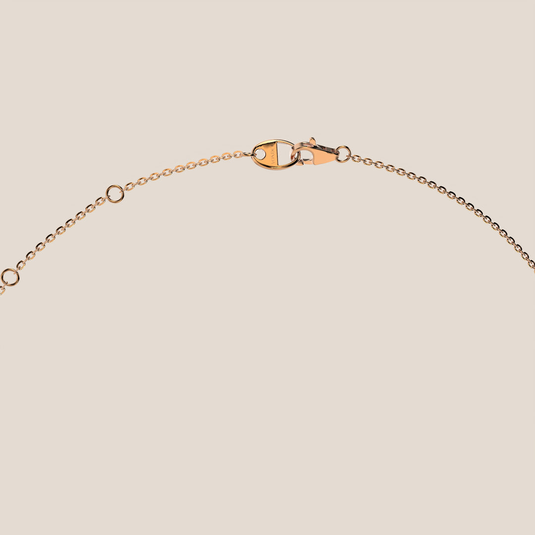 Sophie - Necklace with Double Hidden Halo Pear Pendant Lab Grown Diamond