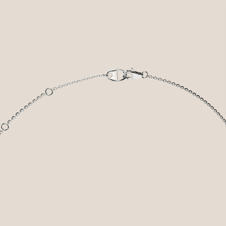 Sophie - Necklace with Double Hidden Halo Round Brilliant Pendant Lab Grown Diamond