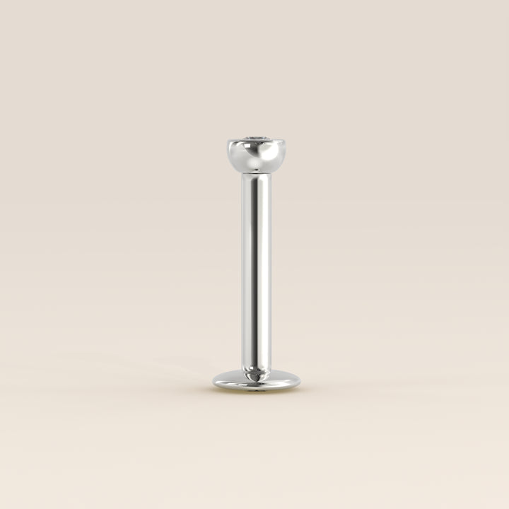 Bezel Round Lab Grown Diamond Piercing