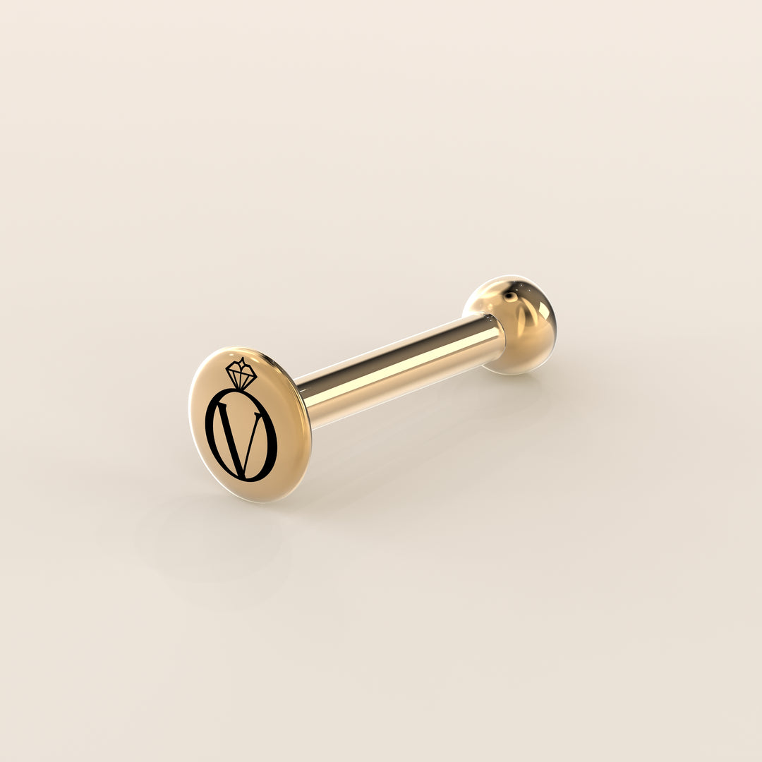 Bezel Round Lab Grown Diamond Piercing