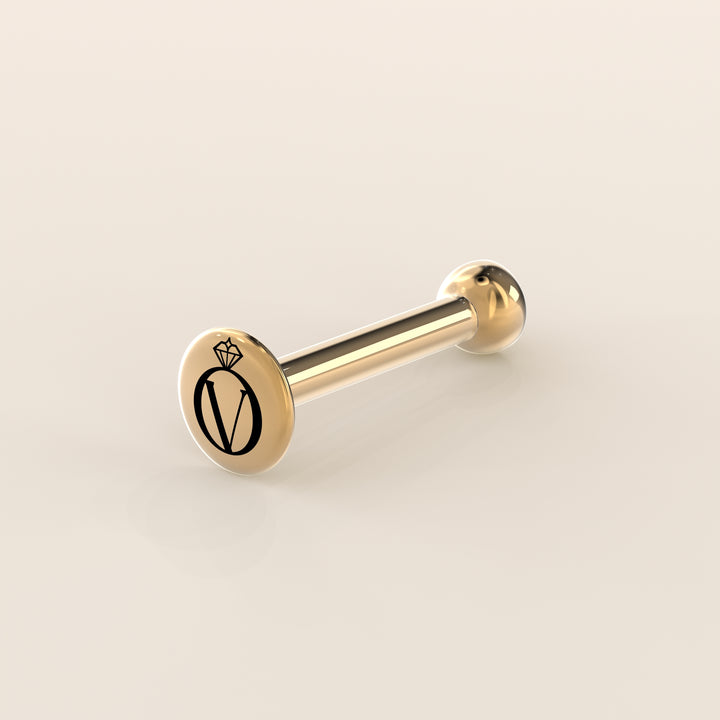 Bezel Round Lab Grown Diamond Piercing