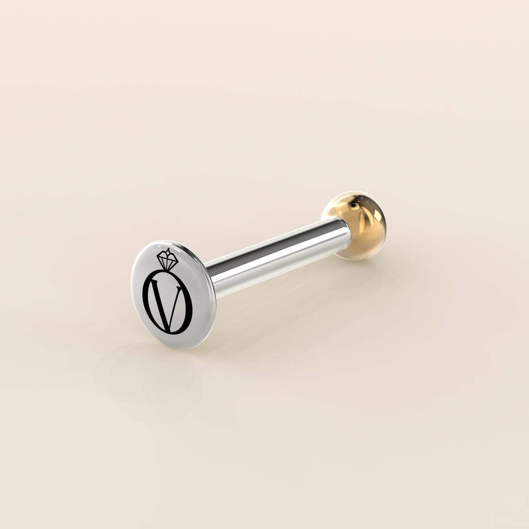 Bezel Round Lab Grown Diamond Piercing