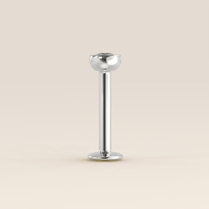 Bezel Round Lab Grown Diamond Piercing