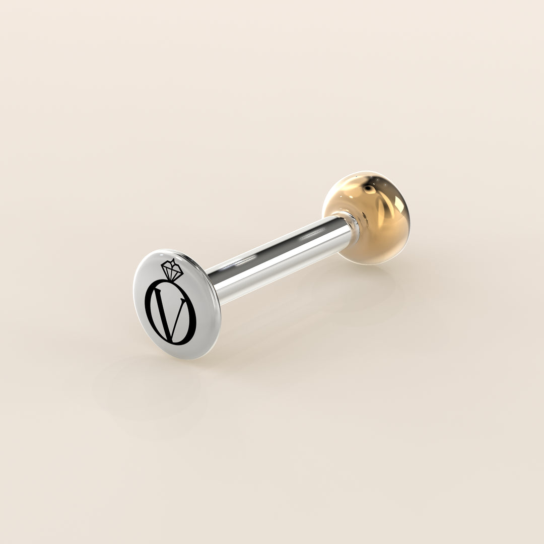 Bezel Round Lab Grown Diamond Piercing