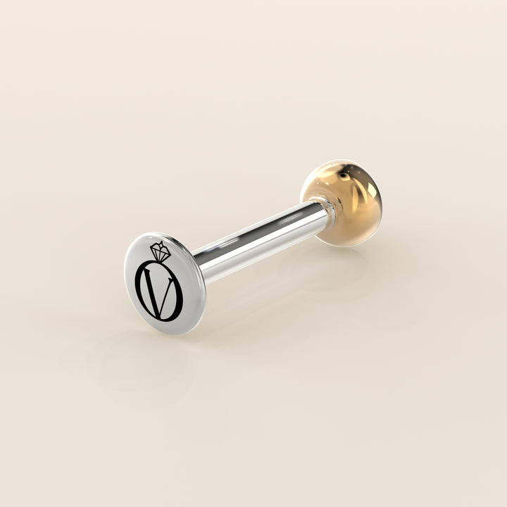 Bezel Round Lab Grown Diamond Piercing