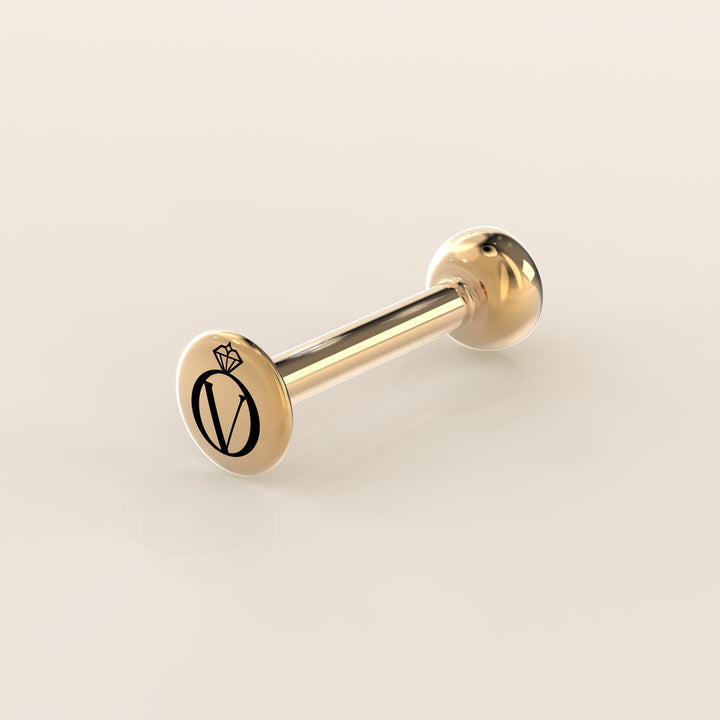 Bezel Round Lab Grown Diamond Piercing