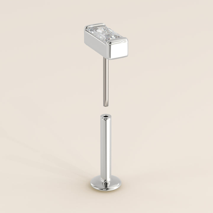 Baguette Lab Grown Diamond Piercing